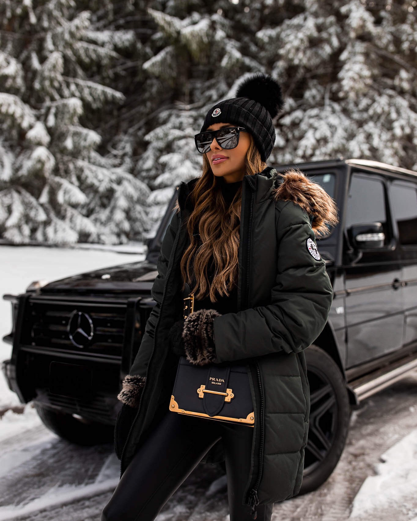 Fall outfit ideas
Commando black bodysuit on sale
Green parka (similar)
Commando faux leather leggings 

#LTKSeasonal #LTKsalealert #LTKstyletip