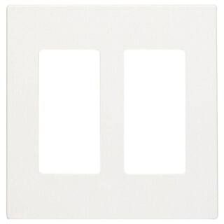 White 2-Gang Decorator/Rocker Wall Plate (1-Pack) | The Home Depot