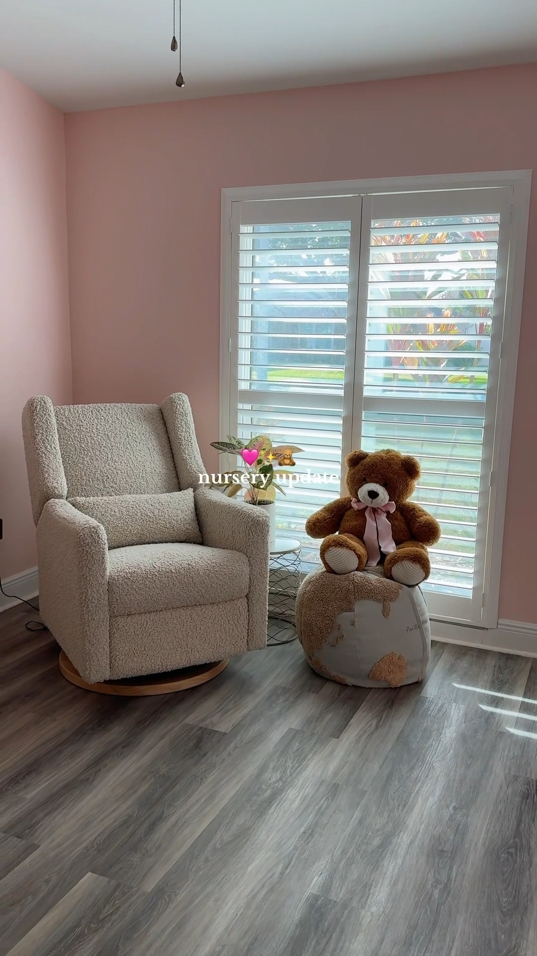 her glider has arrived!🩷🧸

#LTKHome #LTKBaby #LTKBump