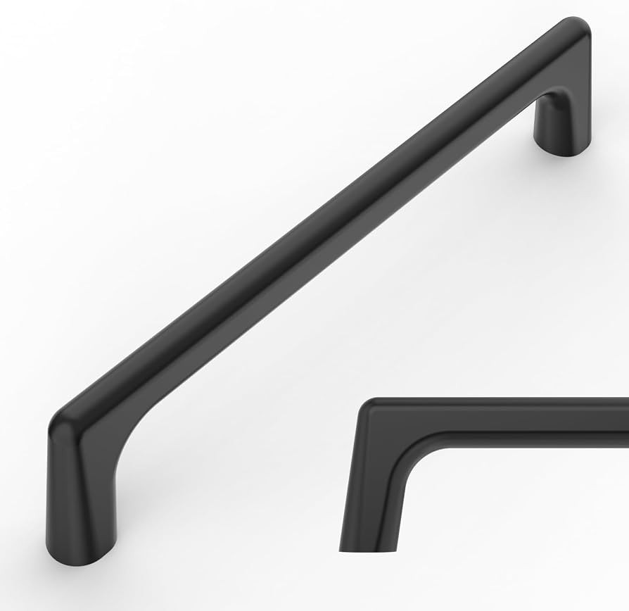 Amerdeco 10 Pack Matte Black Cabinet Pulls 5 Inch(128MM) Hole Centers Kitchen Cabinet Handles Har... | Amazon (US)