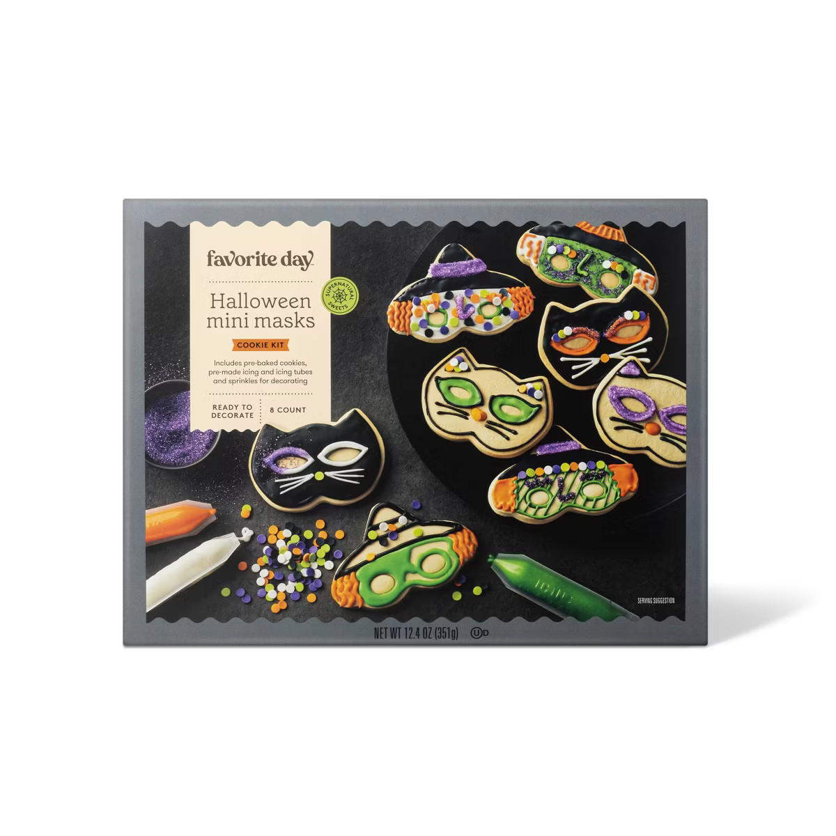 Halloween Mini Masks Cookie Kit - 12.4 - Favorite Day™ | Target