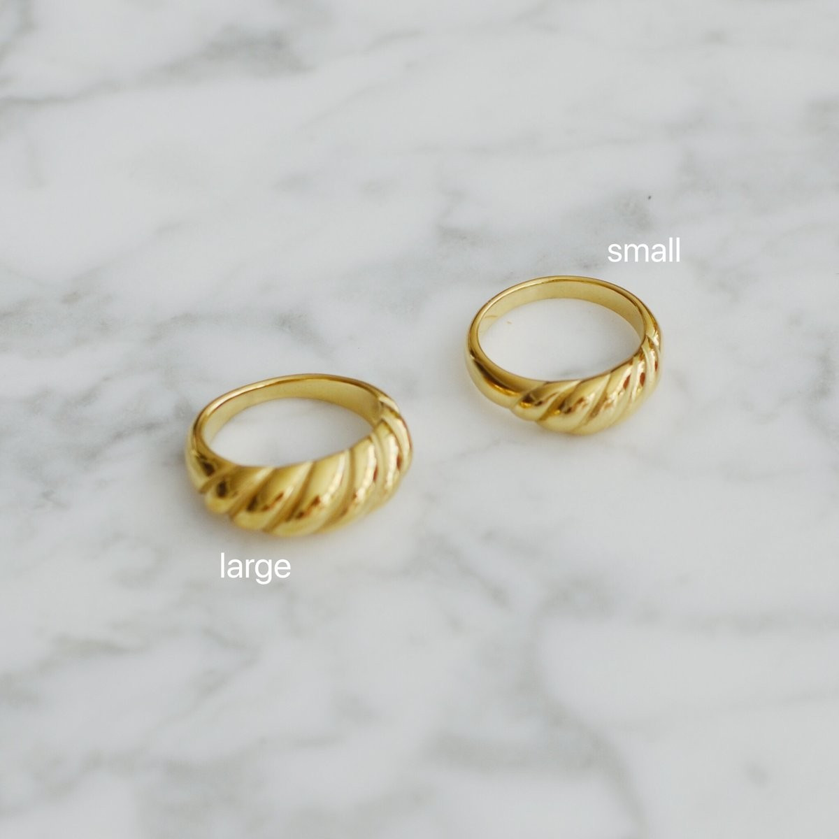 THE DOME CROISSANT BAND RING (2 Styles) | Shapes Studio
