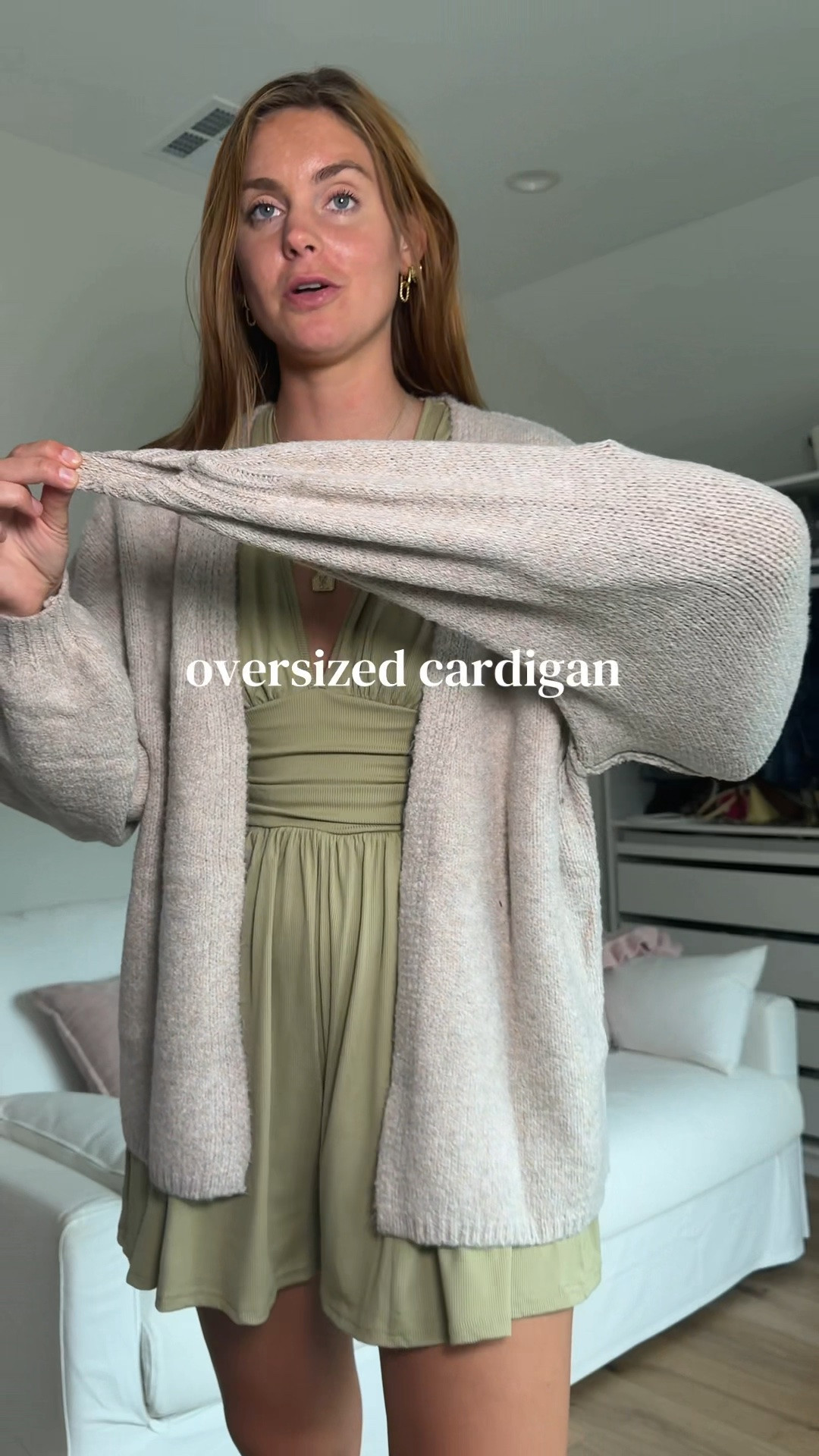 Girls, are you wearing this oversized cardigan with leggings, jeans, or over a dress? 🤍🍂

Women with long arms know the struggle. A sweater says “long sleeve,” and somehow your wrists are still completely out. Or you buy oversized hoping for cozy and it fits like something you outgrew in middle school. 🫠

This oversized women’s cardigan is exactly the kind of fall layer I want. The relaxed fit, soft-looking knit, open front and roomy lantern sleeves give it that effortlessly cozy look without making the outfit feel boring. It’s an easy throw-on piece for tall women and girls that works with basically everything already in your closet. 🤎

Comment SHOP and I’ll send you where to get this cardigan in your DMs. 🫶

https://liketk.it/6lBaS

Follow @kristinanicoletall for tall girl fashion, women’s fall outfits and wardrobe finds that actually work for long arms and long legs.

tallgirlstyle tallgirlfashion tallgirls tallwomen tallgirlapproved tallgirloutfits longarms longlegs womensfashion womensstyle womensclothing girlsfashion cardigan oversizedcardigan womenscardigan fallfashion falloutfits fallwardrobe cozyoutfit sweaterweather tallgirlfinds tallgirlproblems wardrobefinds