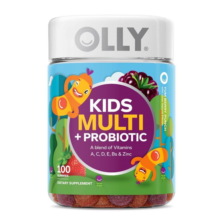 Olly Kids' Multivitamin + Probiotic Gummies - Berry Punch | Target