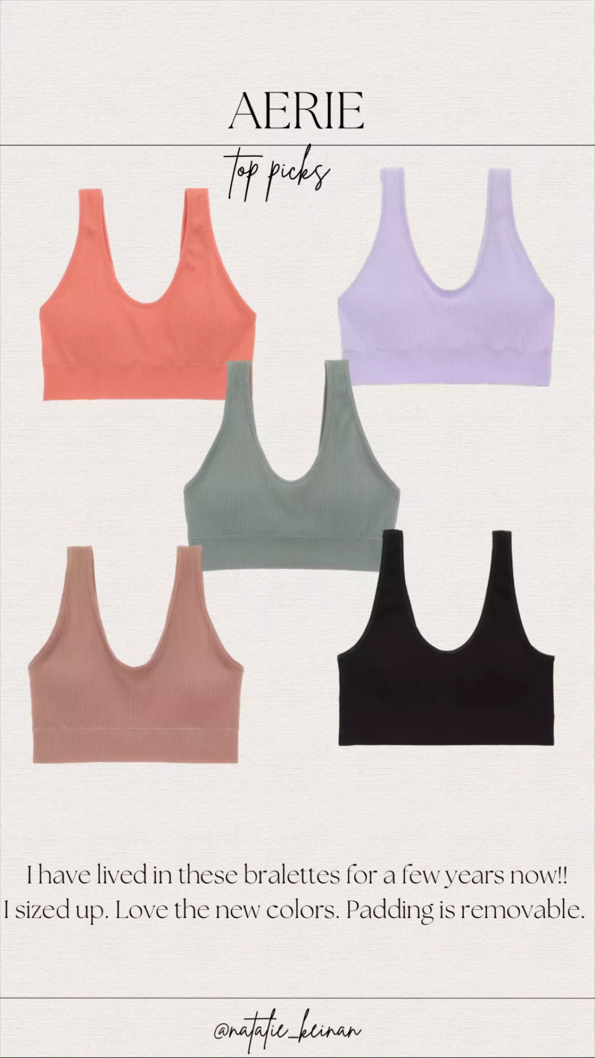 Aerie Seamless Padded Bralette curated on LTK