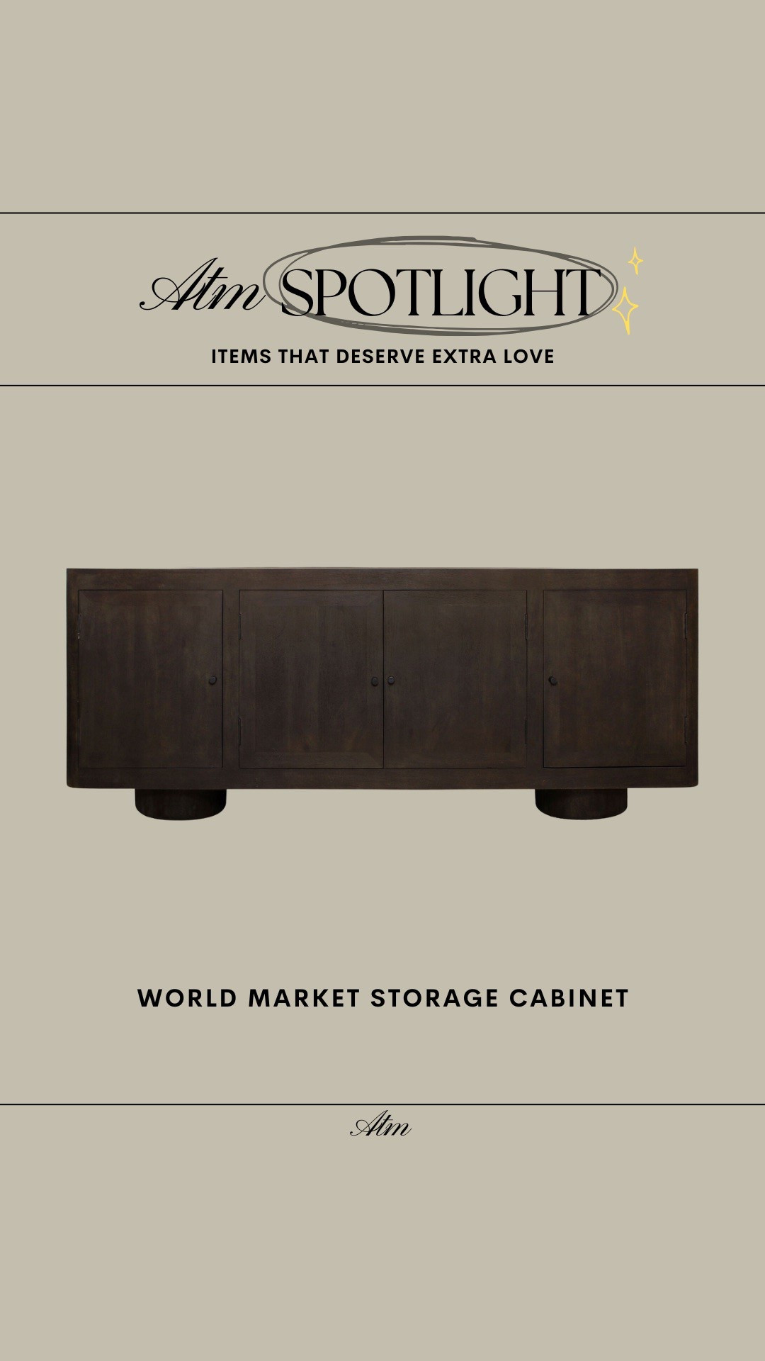ATM Spotlight - World Market Sideboard! This is GORG

world market, wood cabinet, wood sideboard, affordable home finds, budget friendly furniture, dark wood furniture, dark wood side table

#LTKHome