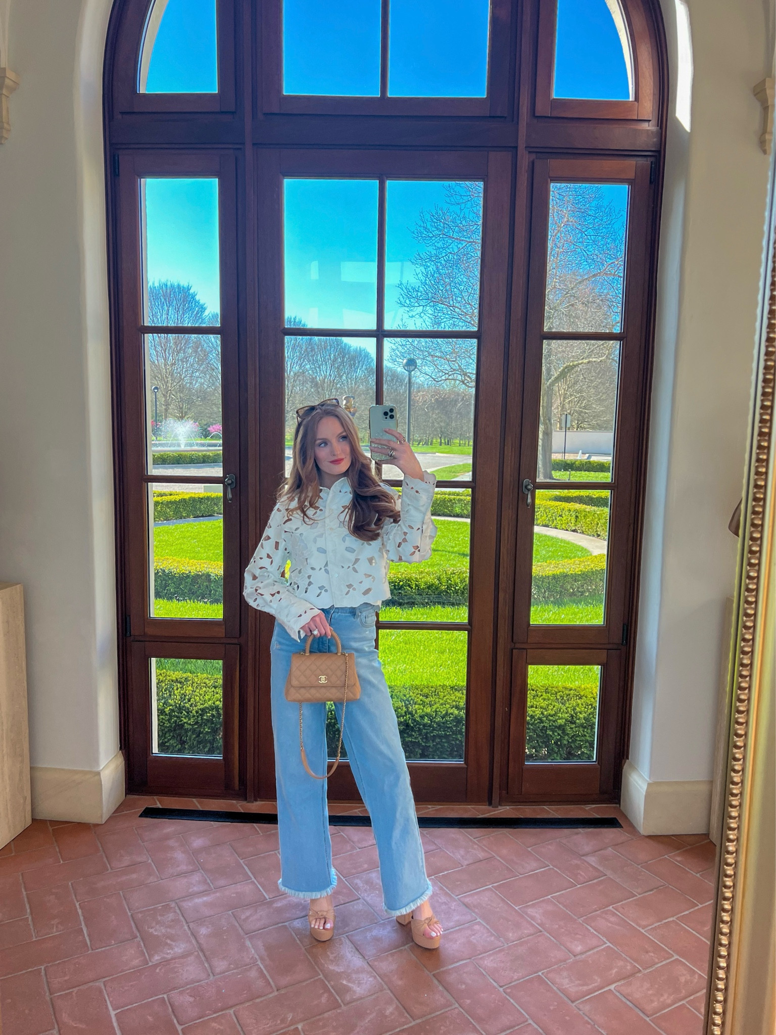 Yesterday’s outfit🌸🩵 inspo below, the top is out of stock right now. Shoes fit true to size, wearing 10.

Platform heels - summer style - denim - jeans - Abercrombie & Fitch - Dillards - white floral top - Anthropologie - outfit inspo - 

#LTKstyletip #LTKSeasonal #LTKshoecrush