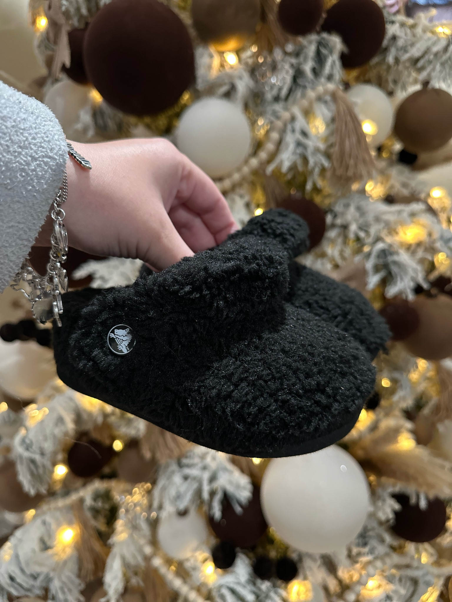 The CUTEST fluffy croc slippers!!