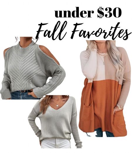 Fall Fashion Favorites. ON SALE & Under $30

#LTKunder50 #LTKSeasonal #LTKstyletip