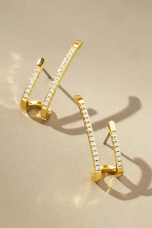 Double Vision Ear Climber Earrings | Anthropologie (US)