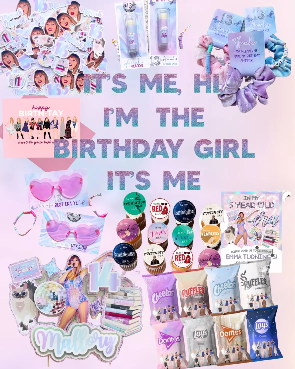 Taylor Swift Eras Tour Party Bags  Taylor swift birthday party ideas,  Taylor swift party, Taylor swift