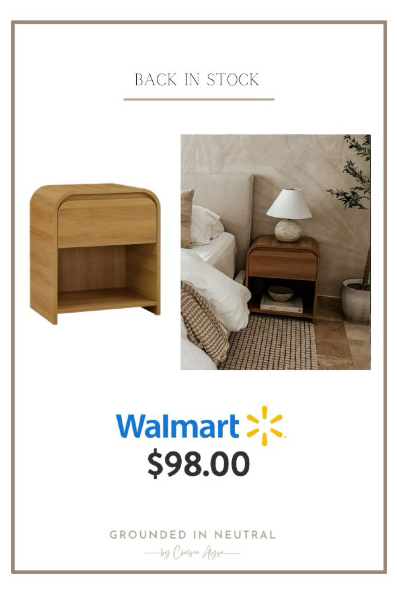 My favorite Walmart nightstand is back in stock and only $98. 

#LTKStyleTip #LTKHome #LTKSeasonal