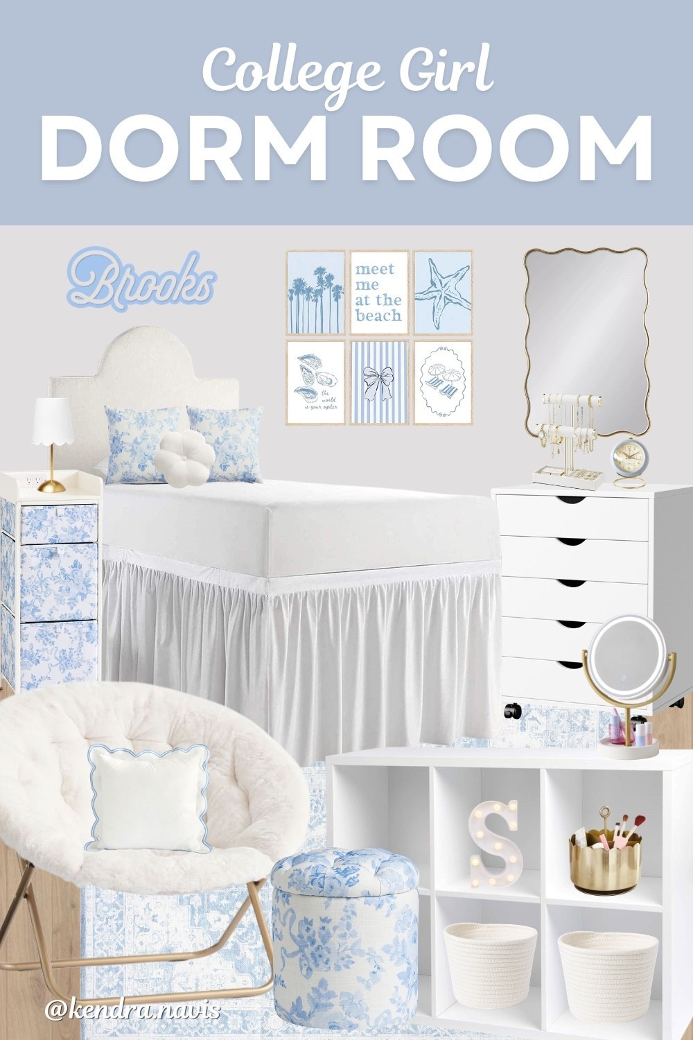 Light Blue Dorm Decor - @Pottery Barn Teen LoveShackFancy Items

Back to college, college prep, college essentials, dorm decor, girl dorm, items for college, back to school shopping, college prep, coastal decor, teenage girl bedroom, preppy decor, light blue decor, blue dorm finds, Pottery Barn Teen, Target finds, dorm storage, dorm organization, twin xl bed, dorm seating, college ideas, pastel blue and gold decor

#LTKHome