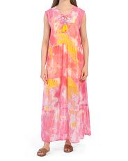 Totally Tie Dye Lined Maxi Cover-Up Dress | Marshalls