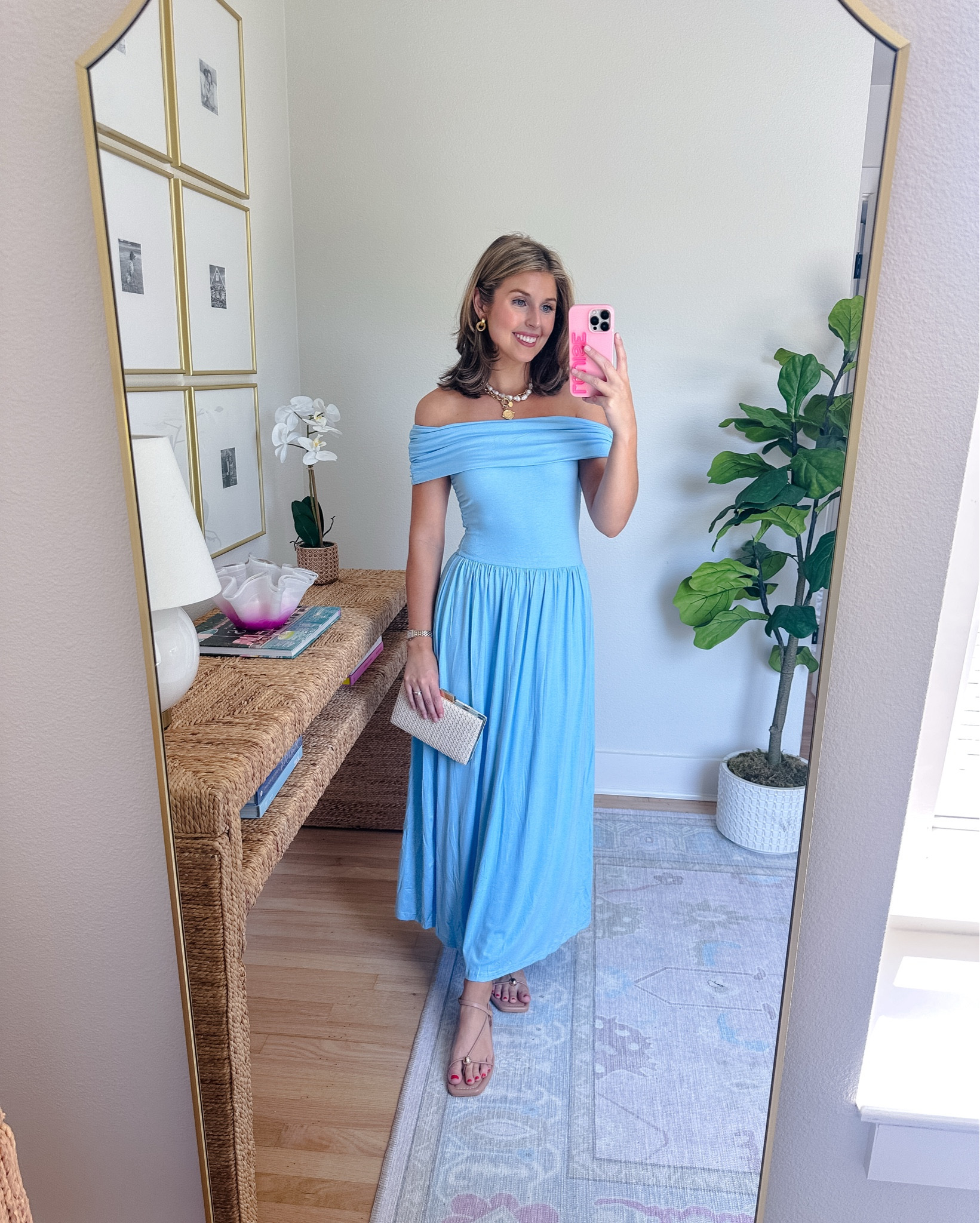 Super soft dress from Amazon! Would be cute for a baby shower! Wearing a S!