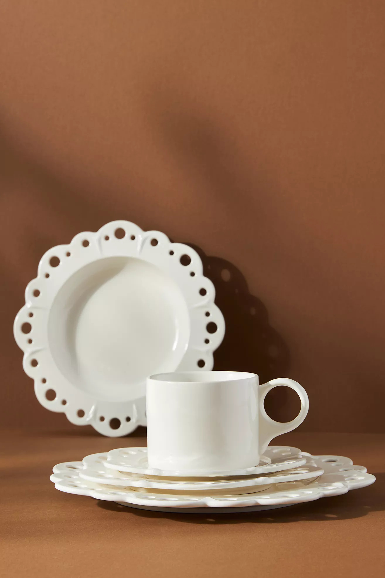 Eyelet Dinner Plates, Set of 4 | Anthropologie (US)