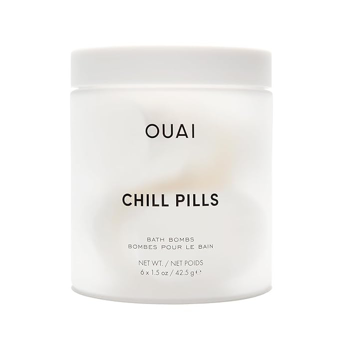 OUAI Chill Pills - Bath Bombs Scented with Jasmine and Rose - Safflower, Hemp Seed & Jojoba Oil t... | Amazon (US)