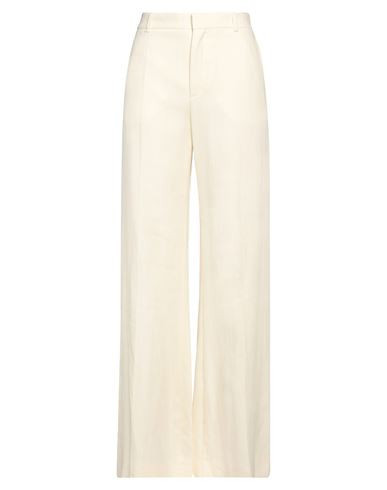 Chloé Woman Pants Cream Size 2 Linen | YOOX (US)