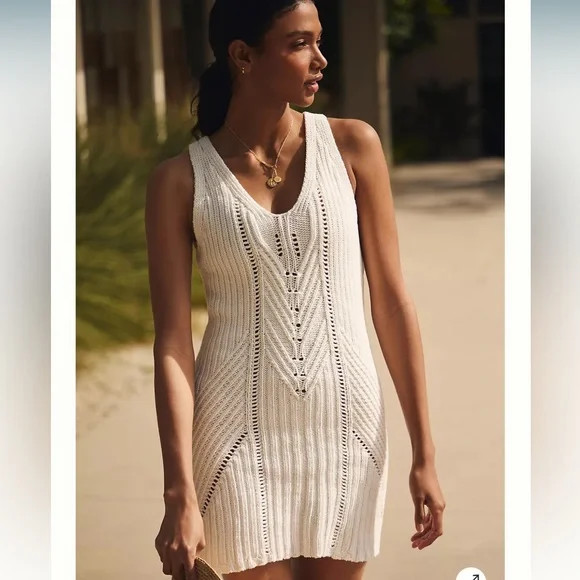 Anthropologie Pointelle Modern Mini Dress | Poshmark