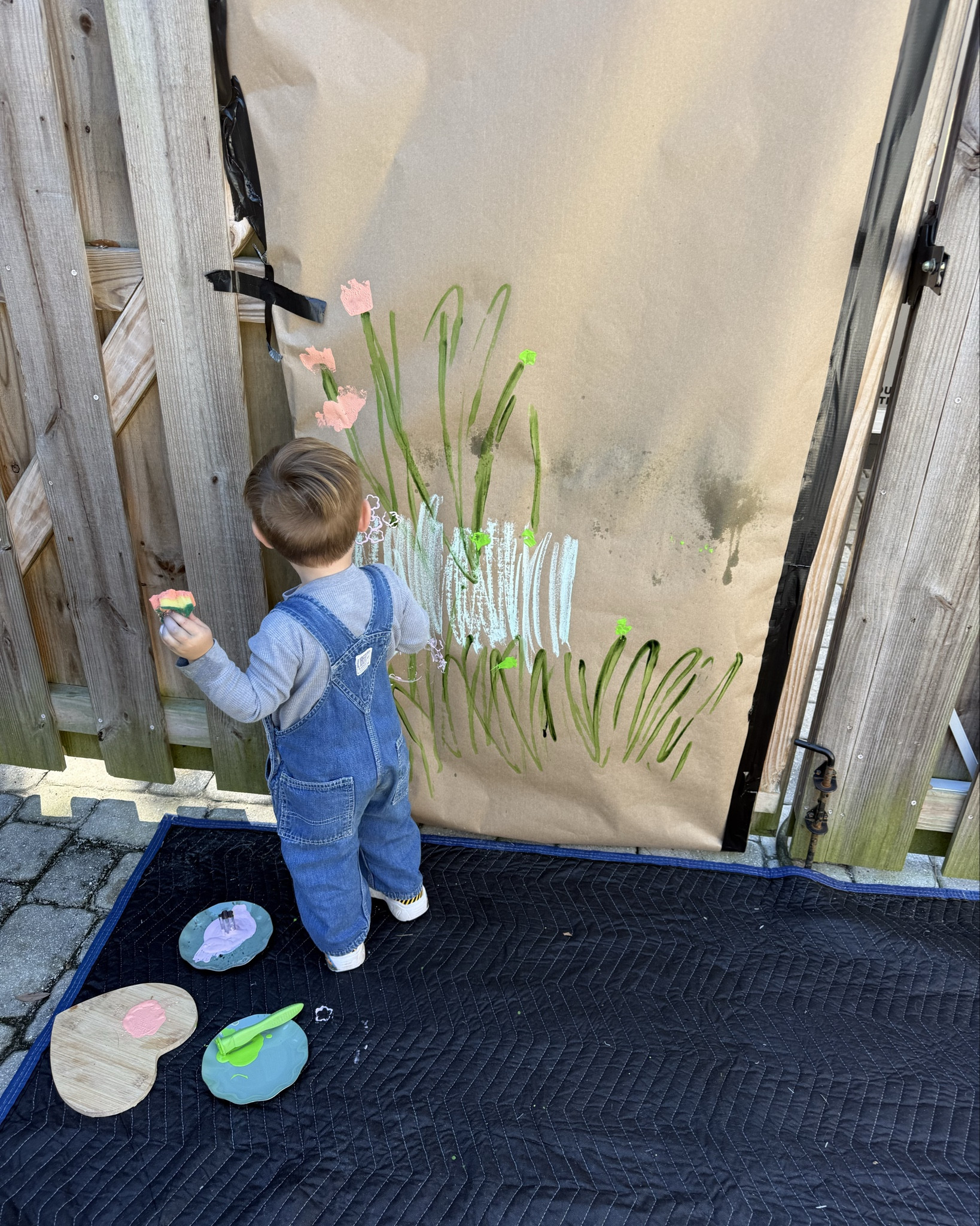 Our fun sensory paint activity outdoors!

#LTKmomlife #LTKKids #LTKspring