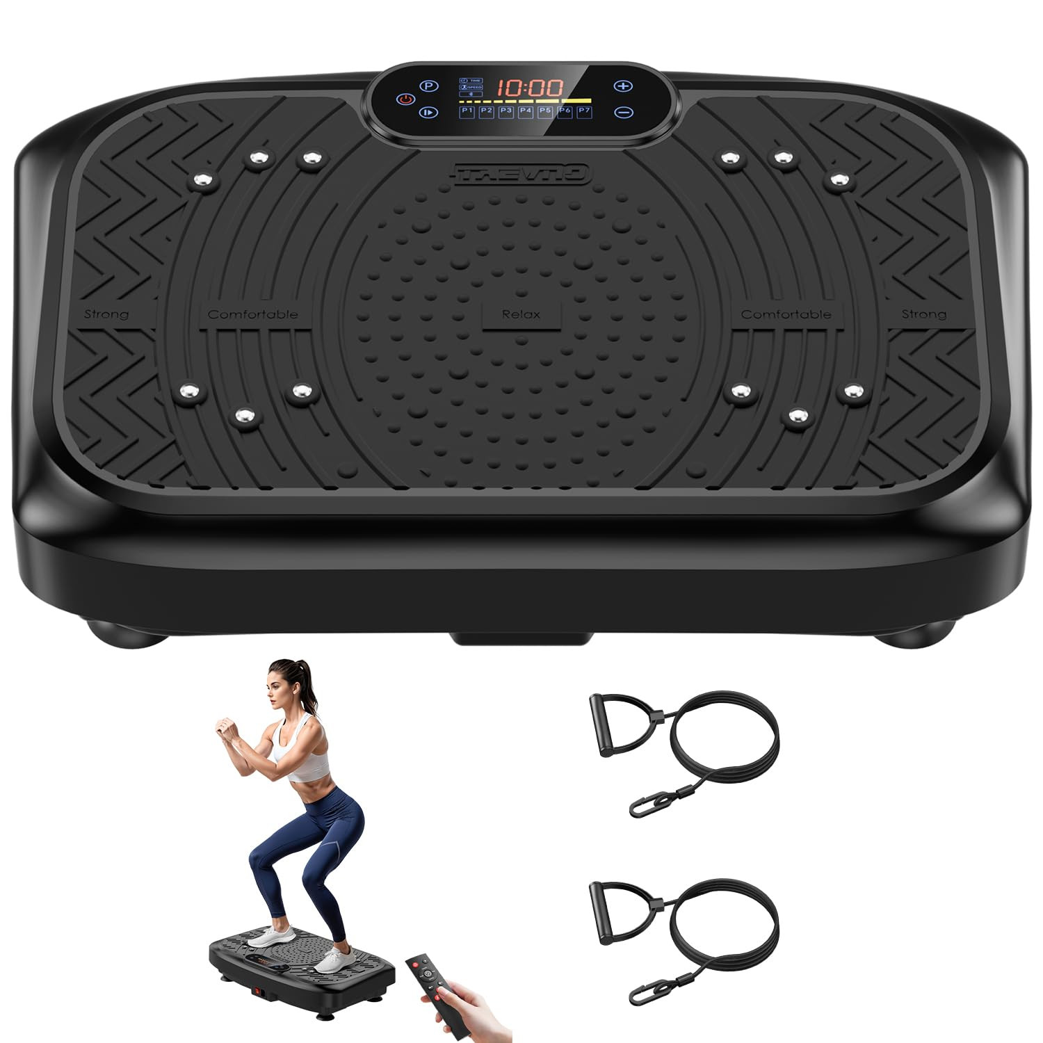 Vibration Plate Exercise Machine 450 Lbs Capacity,Vibrating Plate for Lymphatic Drainage,Power Sh... | Amazon (US)