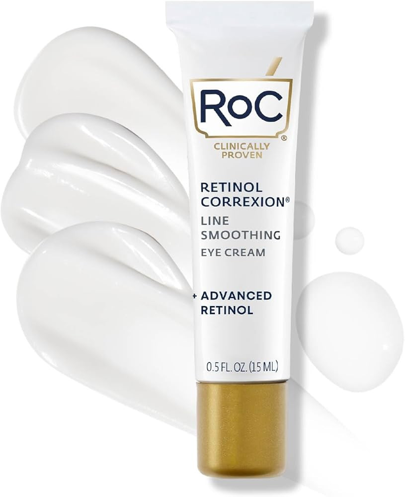 RoC Retinol Correxion Under Eye Cream for Dark Circles & Puffiness, Daily Wrinkle Cream, Anti Agi... | Amazon (US)
