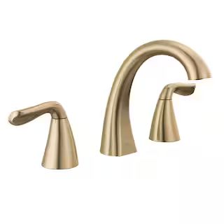 Delta Arvo 8 in. Widespread 2-Handle Bathroom Faucet in Champagne Bronze-35840LF-CZ - The Home De... | The Home Depot