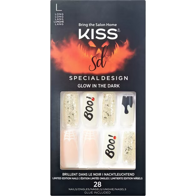 KISS Products Halloween Special Design Fake Nails - Party Till I Die - 31ct | Target