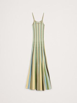 Sculpted Stripe Maxi Dress | Banana Republic (US)