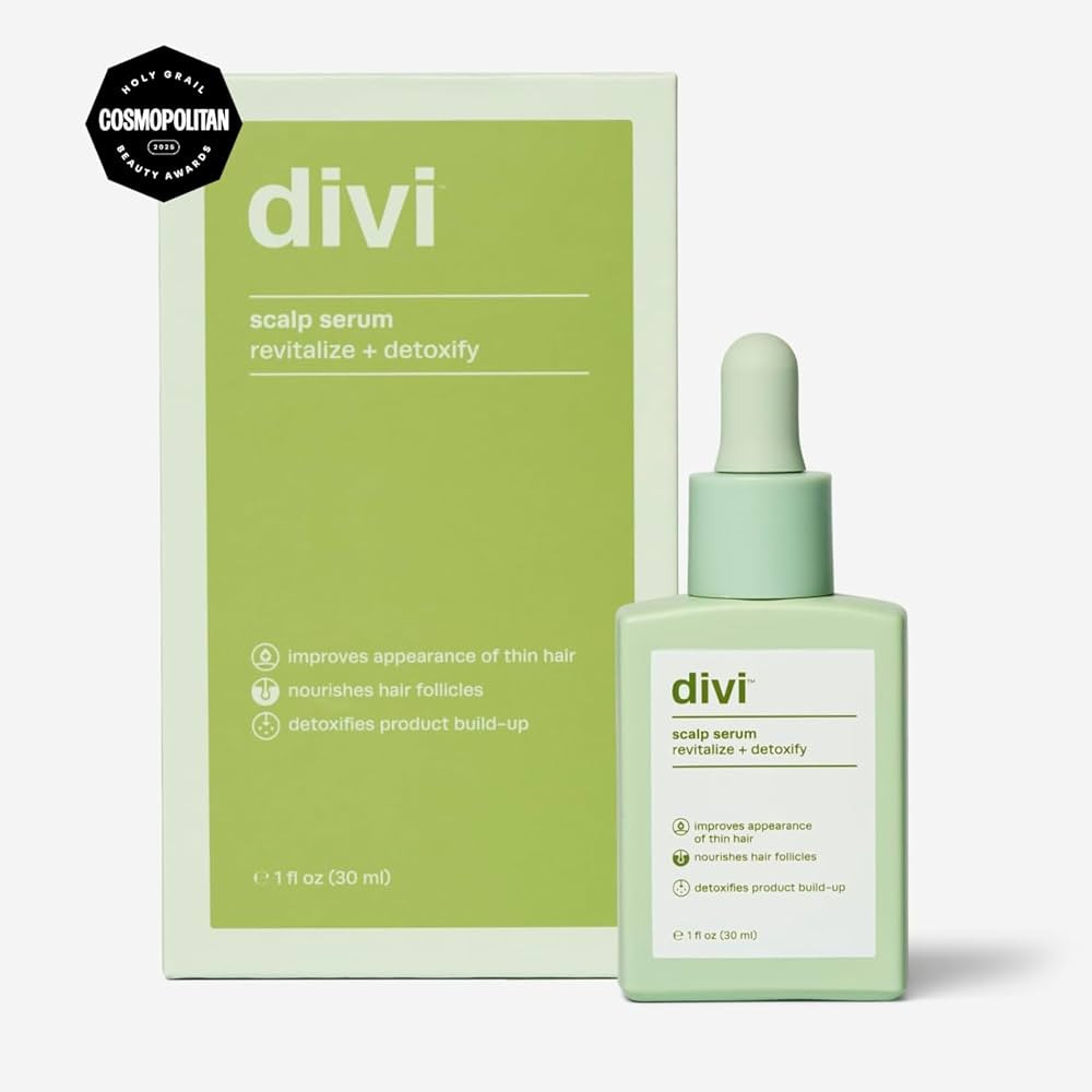 Divi Scalp Serum for Thinning Hair Clinically Tested, Non-Greasy Formula with Amino Acids, Caffei... | Amazon (US)