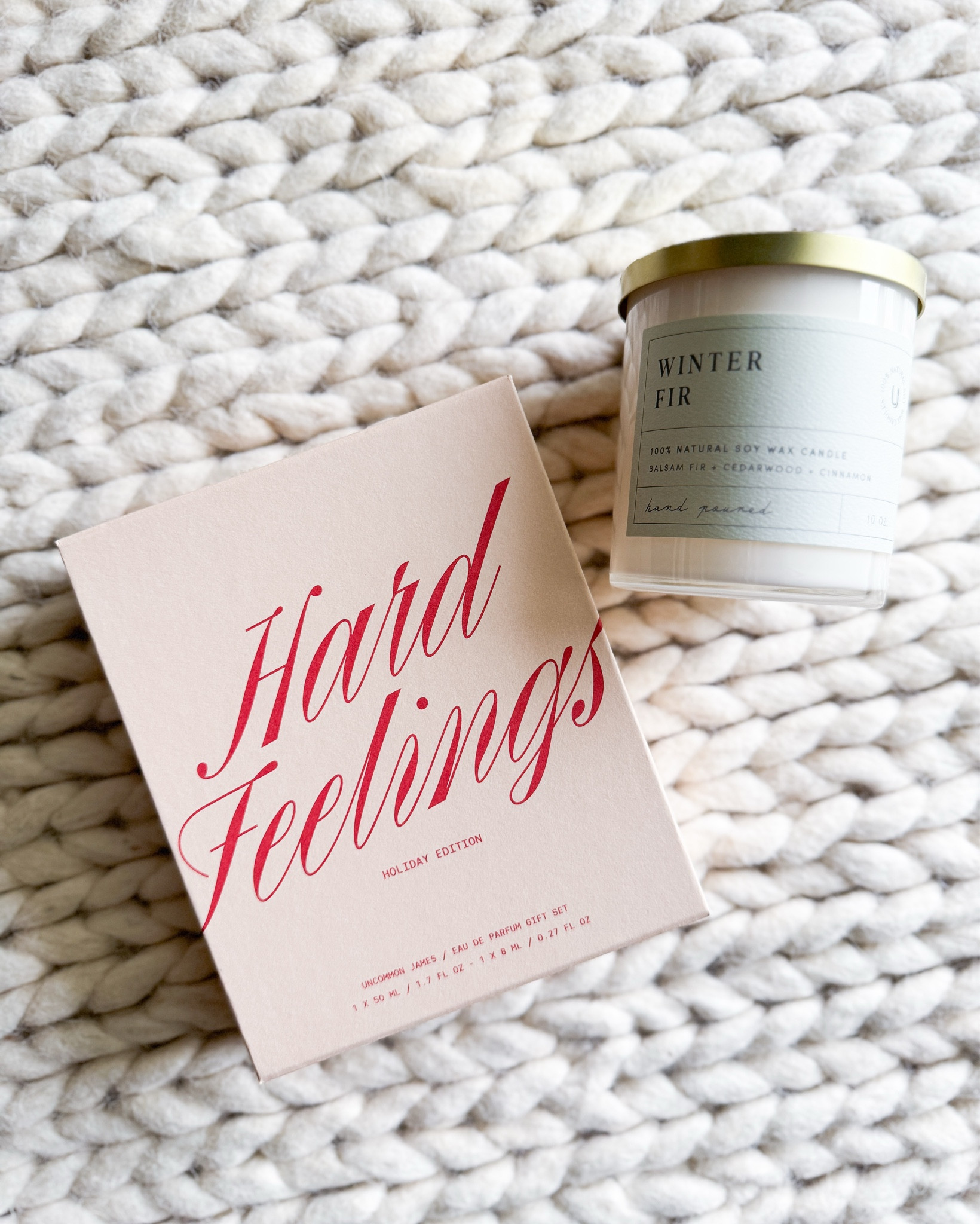 Aesthetic Gift Ideas from Uncommon James — this candle smells & looks amazing. The Hard Feelings gift set includes both full + travel sized bottles of current favorite, affordable everyday perfume. 

Perfume - Frangrance for her - Gifts for Her - Daughter Gifts Ideas - Wife Gift Idea - Candle - Winter Candle 

#LTKHoliday #LTKSeasonal #LTKGiftGuide