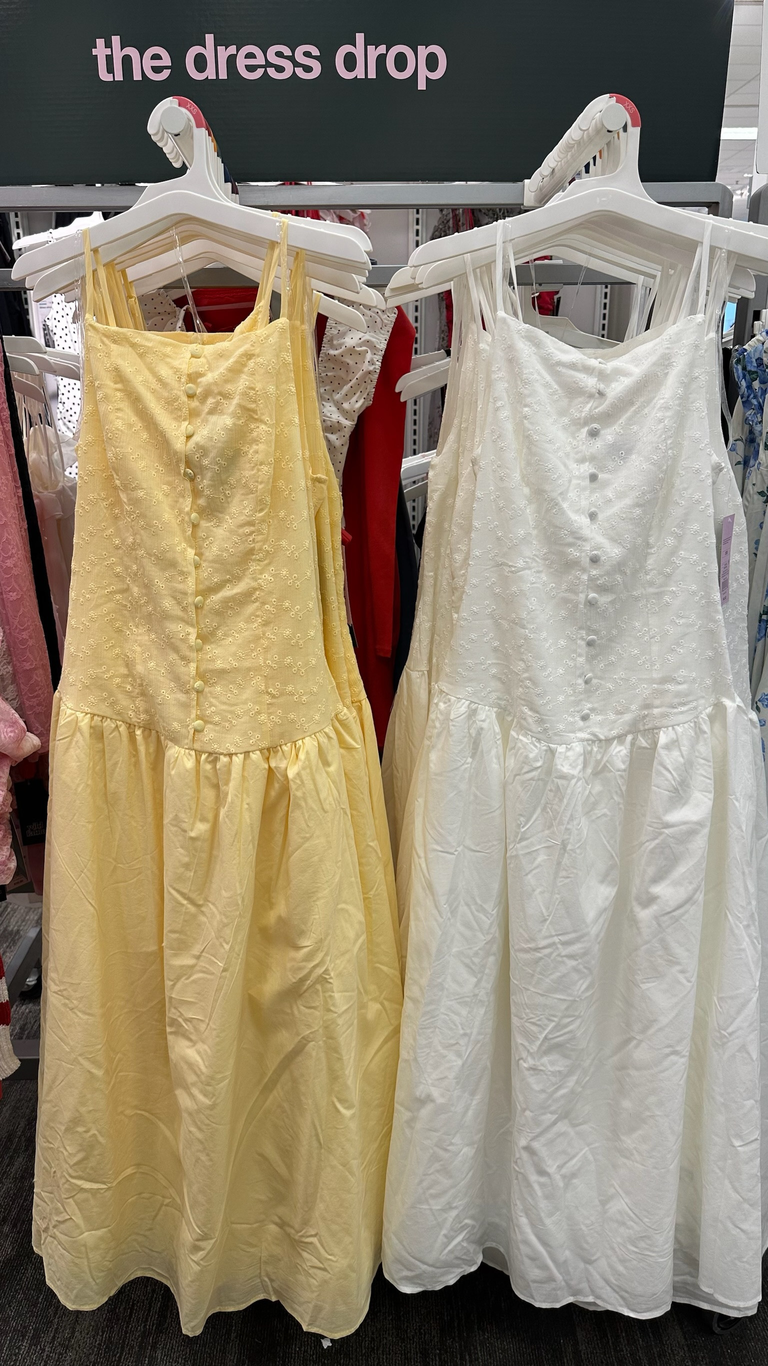 Target spring dresses! I love this drop-waist style and button front details. 

 #LTKgrwm #LTKmomlife #LTKSeasonal