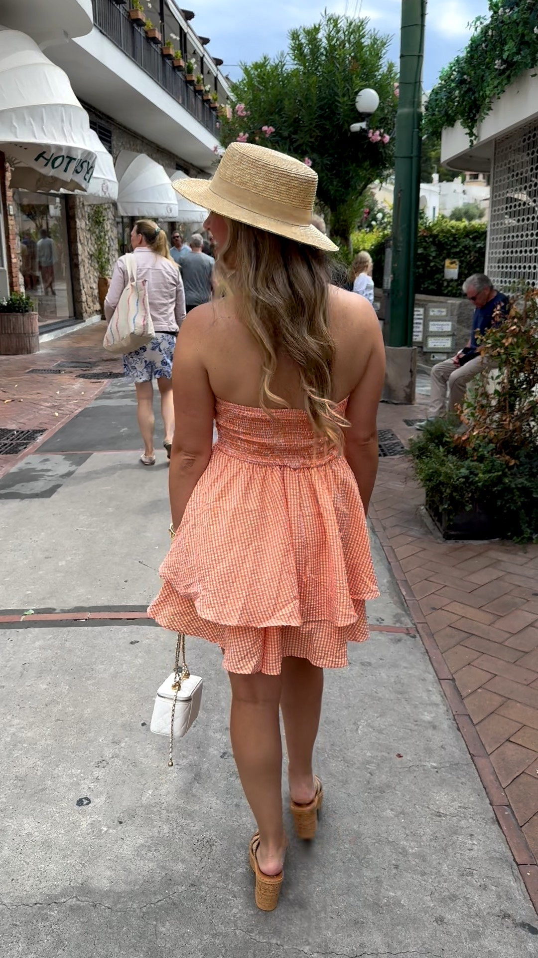 Summer outfit, Capri, Italy, travel, orange dress, gingham 

#LTKFindsUnder50 #LTKSeasonal #LTKTravel
