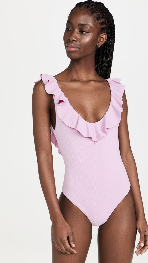 Eberjey Pique Loreta One Piece | SHOPBOP | Shopbop