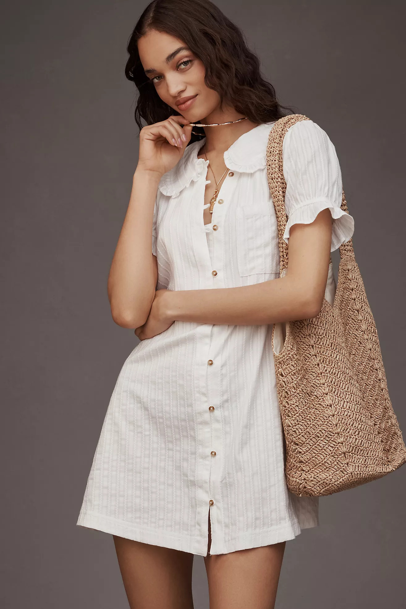 The Keira Mini Dress by Pilcro | Anthropologie (US)