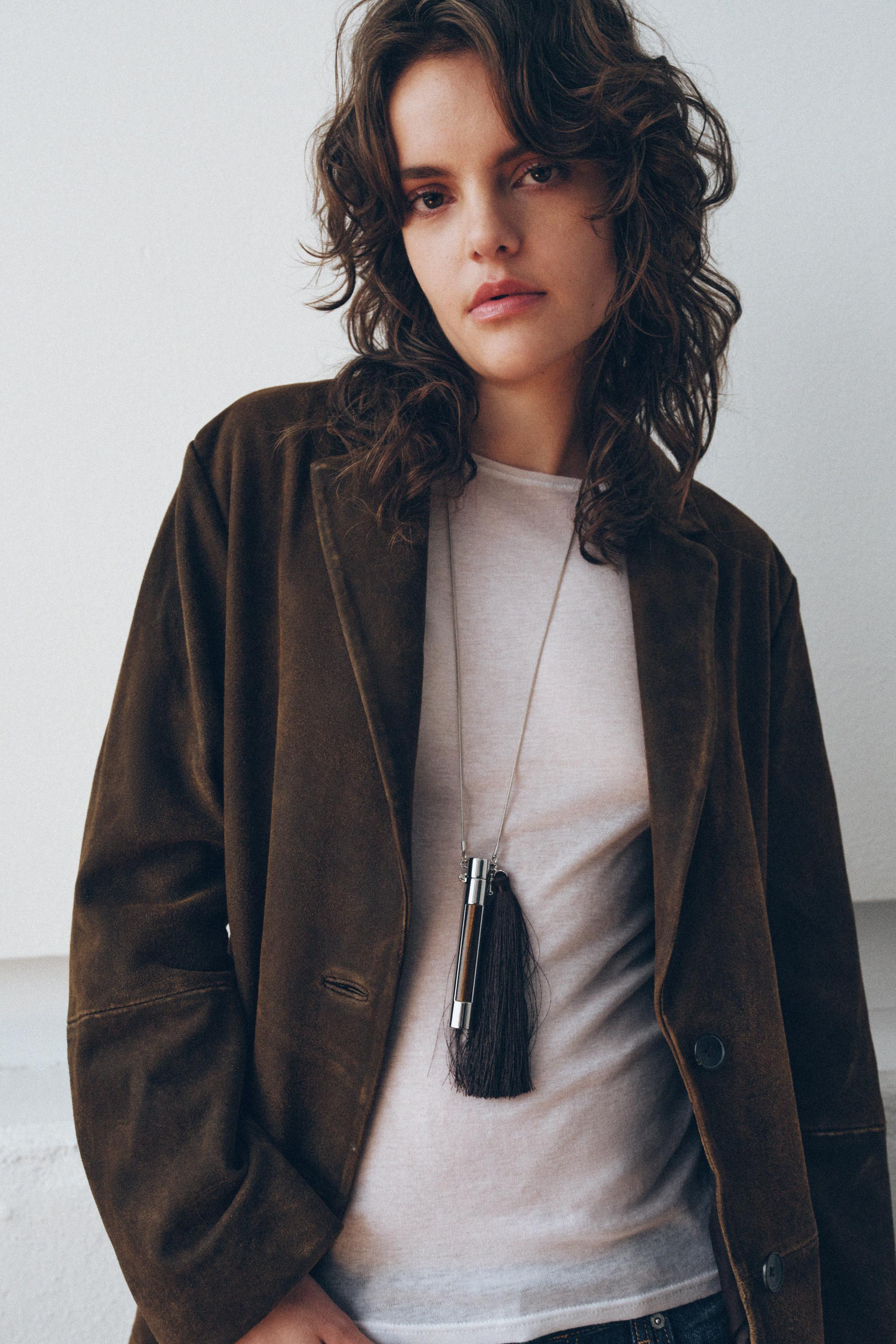 100% SUEDE LEATHER BLAZER ZW COLLECTION LIMITED EDITION | Zara US