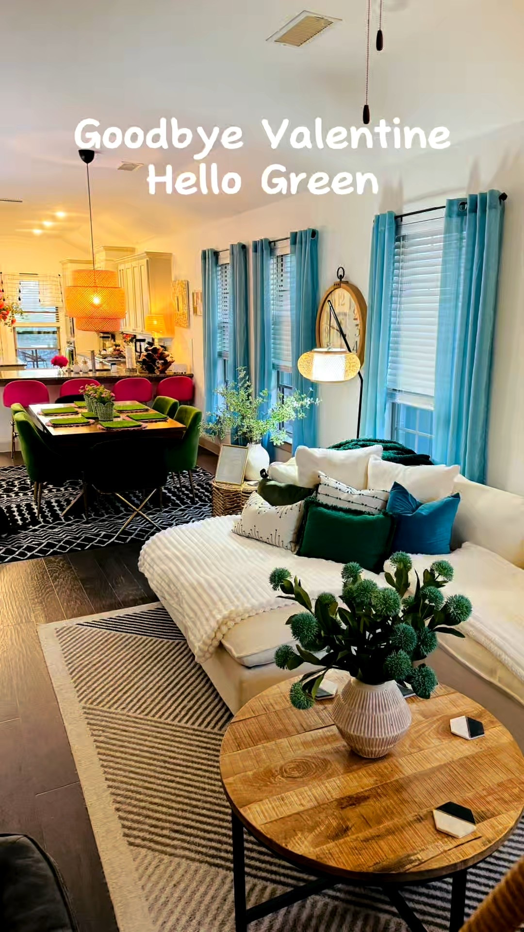 Goodbye Valentine!  Hello Green!  I love a good pillow refresh, changing out florals and table scapes!  

#LTKOver40 #LTKHome #LTKSeasonal