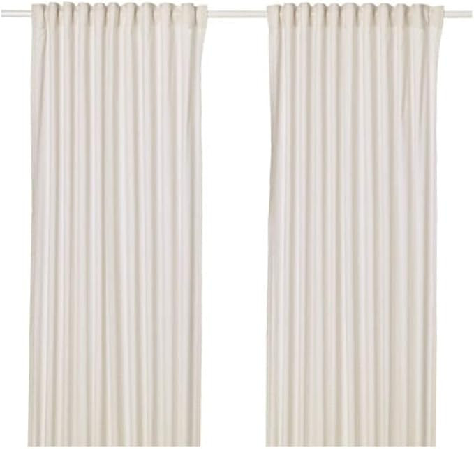 IKEA Hannalill Curtains 1 Pair Beige 304.108.83 Size 57x98 | Amazon (US)