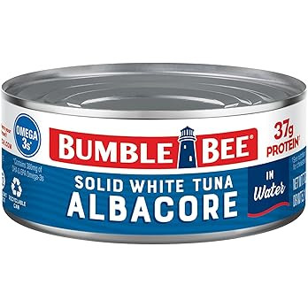 Bumble Bee Solid White Albacore Tuna in Water, 7 oz Can - Wild Caught Tuna - 37g Protein per Serv... | Amazon (US)