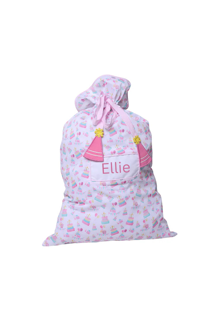 Smocked Pink Birthday Present Bag | The Smocked Flamingo