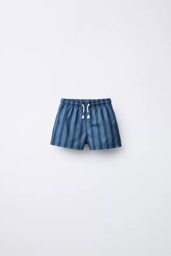 1-6 YEARS/ STRIPED SWIM SHORTS | Zara US