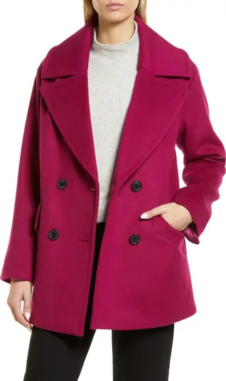 Short Wool Blend Peacoat | Nordstrom