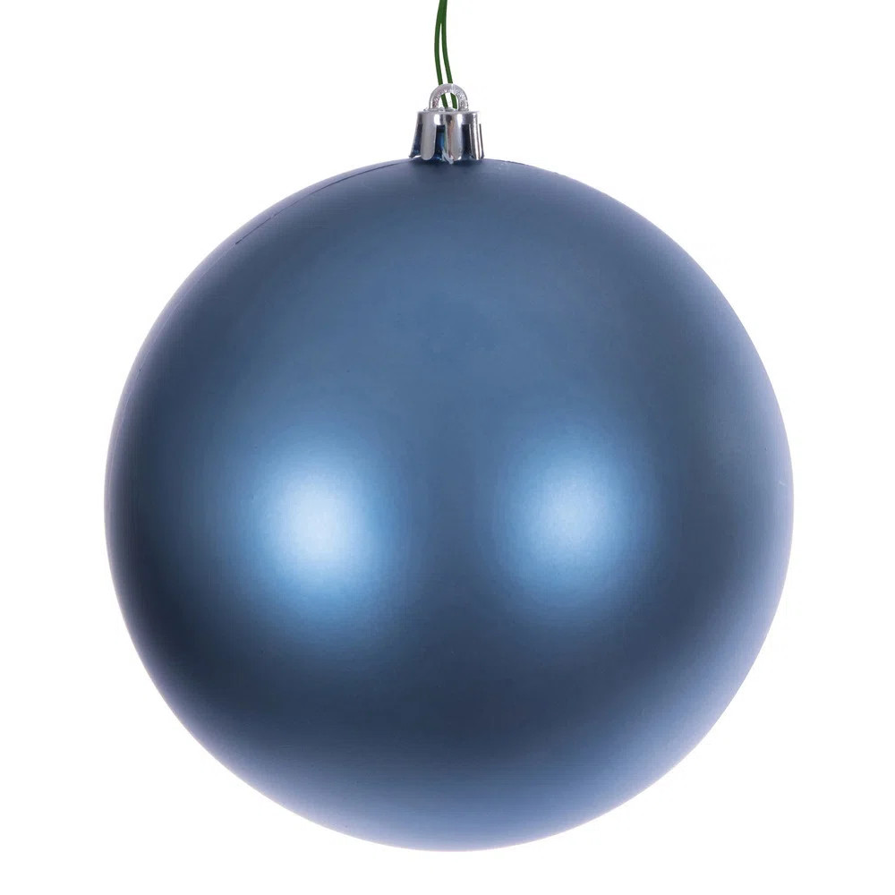 Denim Blue Matte Ball Ornament. | Wayfair North America