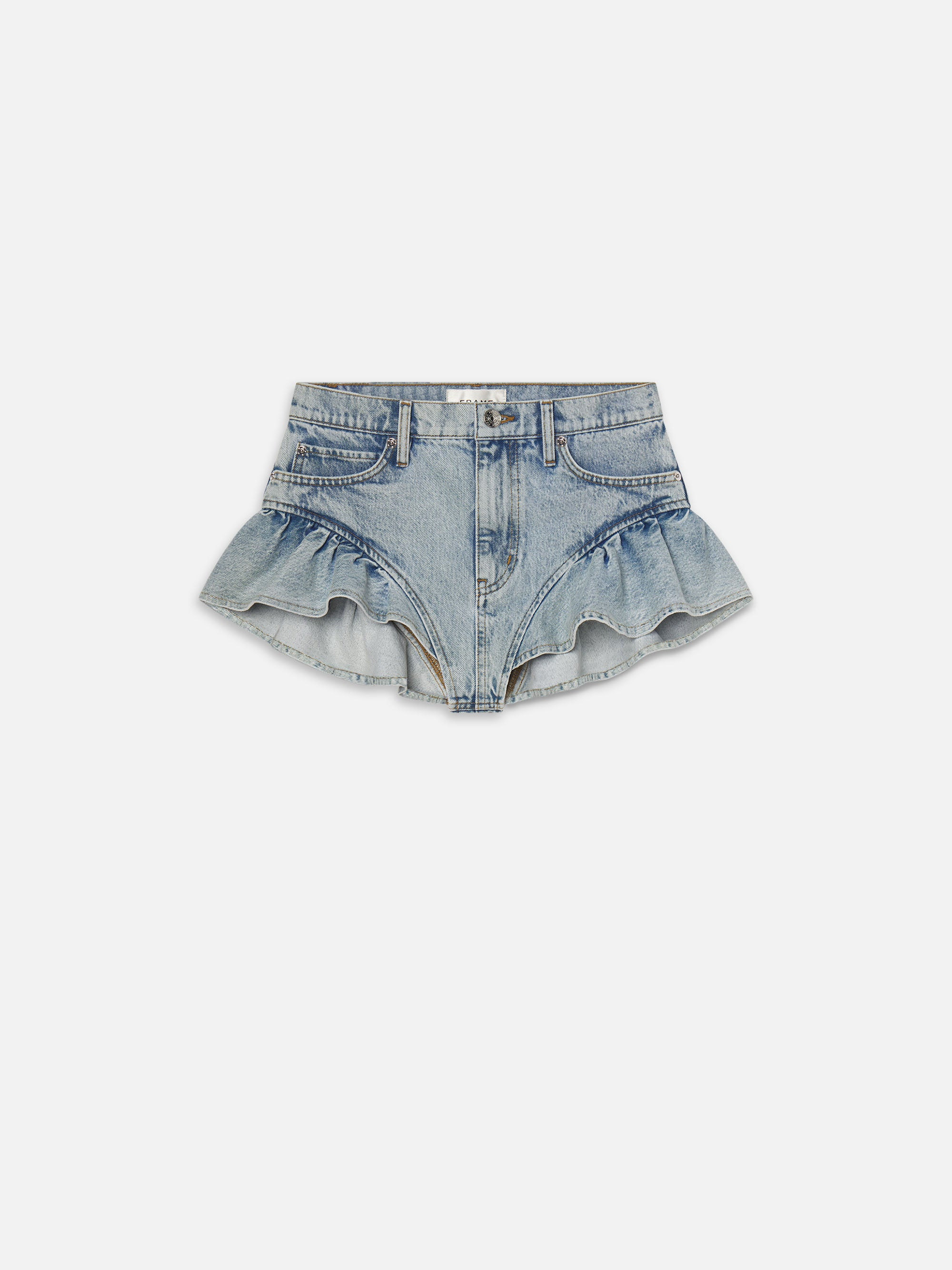 The Ruffle Bloomer  in  Outlaw | Frame Denim