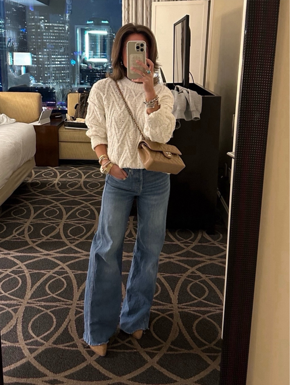 free people sweater (xs, oversized) mother jeans (linking similar) 
steve madden boots (tts)

#LTKstyletip #LTKSeasonal #LTKshoecrush