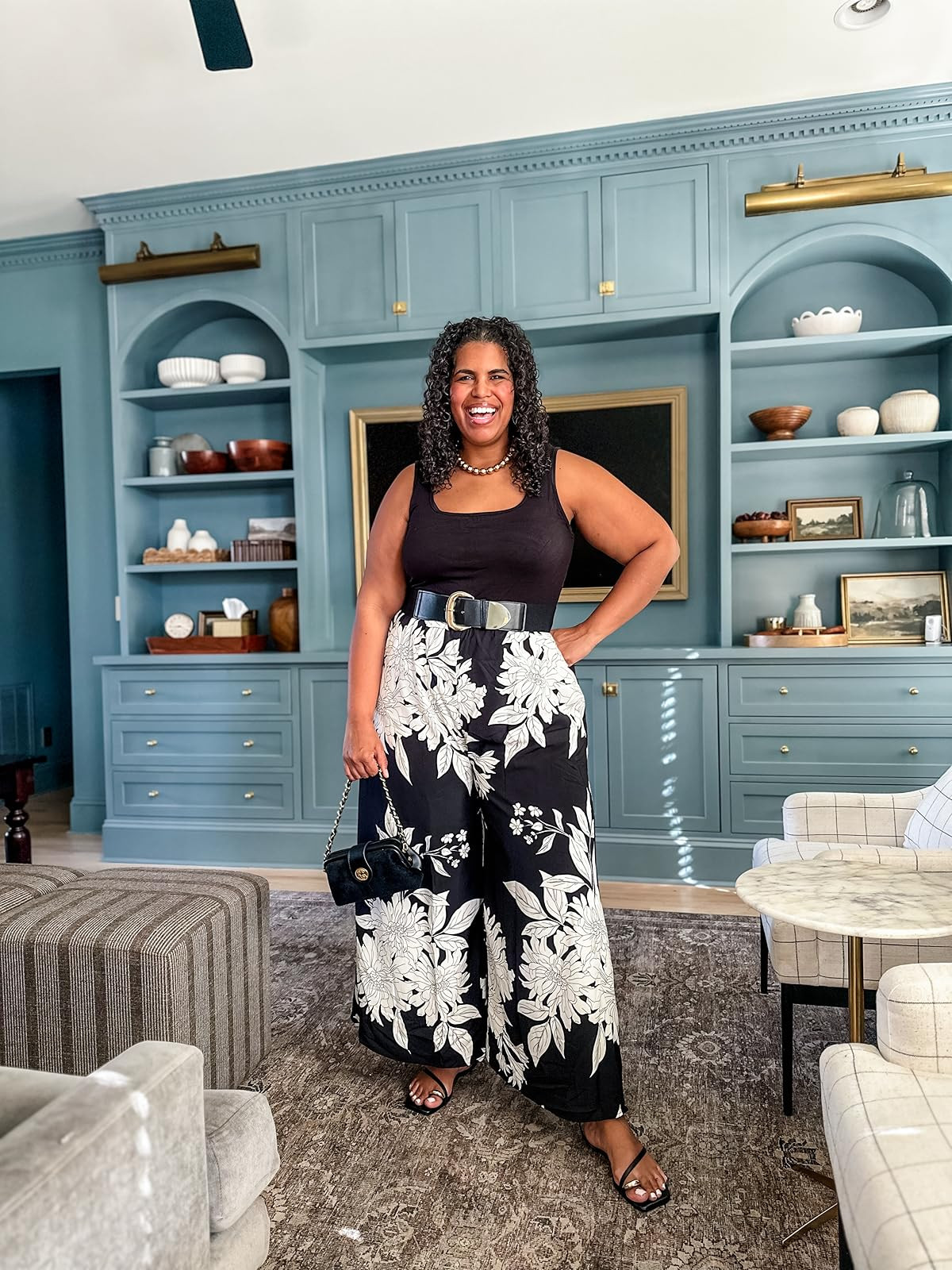 I love this jumpsuit for easy chic style and added comfort. Feels like lougewear and comes in lots of patterns. I'm wearing my usual size xxl. #summerstyle #amazonfinds 

 #LTKootd #LTKOver40 #LTKPlusSize