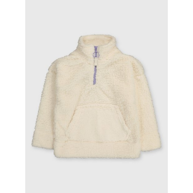 Buy Cream Half Zip Fleece - 3 years | Coats and jackets | Tu | Tu Clothing