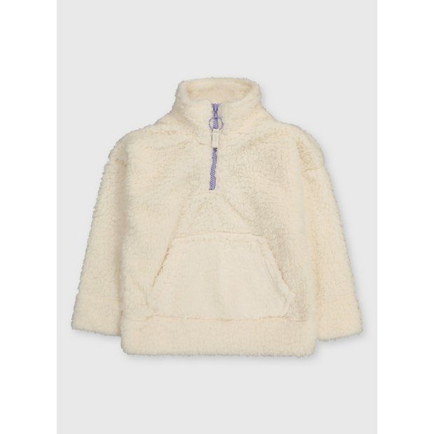 Buy Cream Half Zip Fleece - 3 years | Coats and jackets | Tu | Tu Clothing