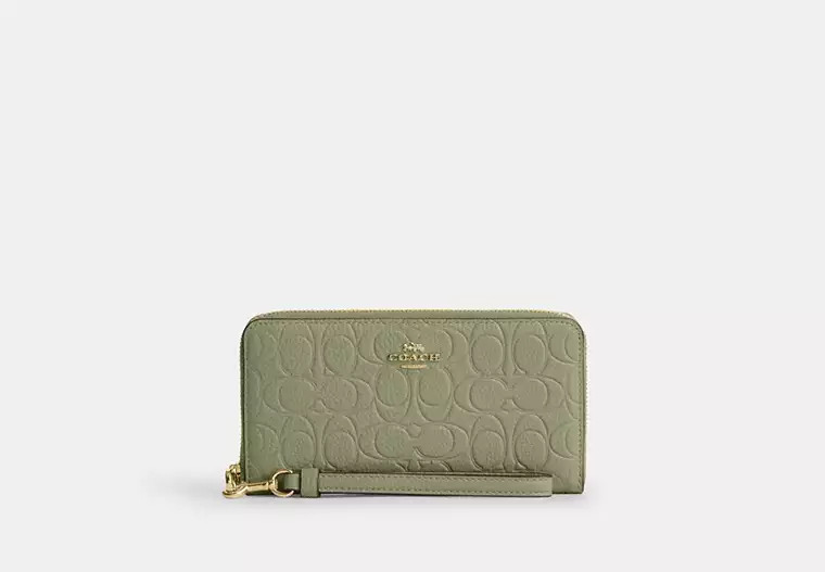 Long Zip Around Wallet In Signature Leather | Coach (US)