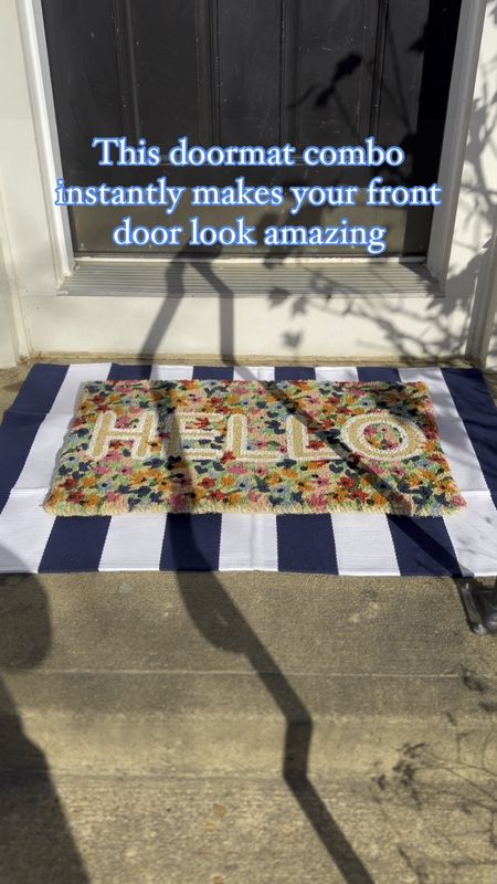 Love this bright and springy doormat pairing! 💗

#LTKsalealert #LTKstyletip #LTKhome